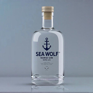 Pedido a granel Botellas de licor de vidrio 500ml 700ml 750ml Botellas OSLO de forma redonda para Gin Tequila Whisky <span class=keywords><strong>Vodka</strong></span> - Product Image 3