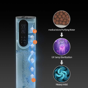 Humidificador ultrasónico <span class=keywords><strong>de</strong></span> operación digital con <span class=keywords><strong>difusor</strong></span> <span class=keywords><strong>de</strong></span> aroma y purificador <span class=keywords><strong>de</strong></span> humidistatos Funciones <span class=keywords><strong>de</strong></span> humidificación <span class=keywords><strong>de</strong></span> aire - Product Image 4