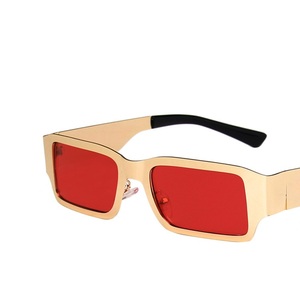 Customized Steel Skin <b>Sunglasses</b> Personalized Hip Hop Fashion Women's Metal <b>Sunglasses</b> - Product Image 6