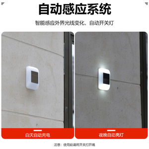 Solar Wall <b>Washer</b> Light Outdoor Waterproof Led Garden Lamp For Villa Yard Wall Lighting - Product Image 3