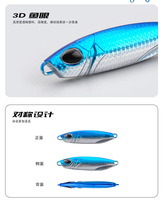 Leurre de pêche en métal dur artificiel avec yeux 3d, Mini gabarit coulant, appât de pêche Vertical