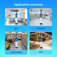 Quiosco de Salud Operado con Monedas, Máquina de Control de Altura y Peso con Pantalla LCD para Chequeo de Salud Corporal en Farmacias