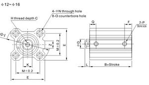 Nouveaux composants pneumatiques ISO CQ2B, cylindre à air COVNA avec garantie de 1,5 an - Product Image 4