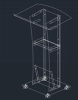 Nouveau style de podium en acrylique transparent, design durable à plusieurs niveaux pour les mariages, les églises, les réceptions, la décoration de scène
