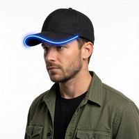 Cappellini da Baseball Personalizzati con Luce LED, Cappelli Luminosi per Feste, Accessori per Festival, Club, Palcoscenico, Performance Hip-hop