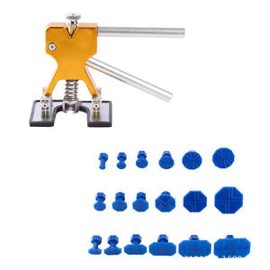 Herramienta de Reparación de Abolladuras de Automóviles Universal <span class=keywords><strong>CTG</strong></span>, Alicates para Chapa Metálica, Levantador con <span class=keywords><strong>18</strong></span> Láminas Adhesivas Amarillas, 1 Año de Garantía - Product Image 2