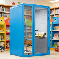 Esrise – Cabine de bureau mobile moderne en acier insonorisée avec roulettes, design modulaire, fenêtres en aluminium et éclairage 4000K pour bureau