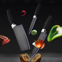 Juego de Cuchillos de Cocina de 6 Piezas Tc, Juego de Cuchillos de Cocina Profesionales, Cuchillo para Verduras y Frutas, Tijeras de Cocina con Tabla de Cortar