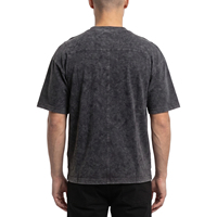 T-shirt personnalisé pour homme, style vintage délavé à l'acide, 100 % coton, haute qualité, tendance streetwear