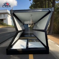 20ft petite maison cadre préfabriqué conteneur en acier modulaire pliable maison pour bureau jardin bâtiments