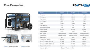 Senci בנזין גנרטור 3kw התחלה חשמלית ac יחיד שלב 50hz 230v קל מחולל משקל 2.5kw 6kw - Product Image 4