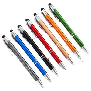 قلم حبر جاف إعلاني متعدد الوظائف بتصميم ريشة وشعار مخصص بسعر ترويجي منخفض، سمك الكتابة 0.7 مم، ماركة ZMPEN المعدنية - Product Image 1