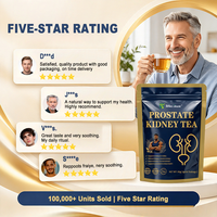 Thé pour la santé de la prostate et des reins pour hommes, thé aux baies de goji et framboises, sachets de thé pyramidaux 90g 3g 30 sachets, mélange d'herbes naturelles