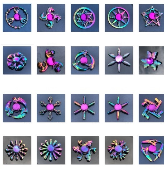Colorful Metal Fidget Spinner Toy for Children's Gift, OEM