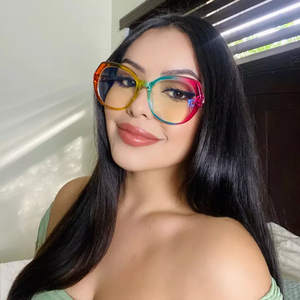 Gafas de Acetato de Moda en Instagram, Monturas <span class=keywords><strong>para</strong></span> Lectura, Gafas Ópticas con <span class=keywords><strong>Iones</strong></span> <span class=keywords><strong>Negativos</strong></span> <span class=keywords><strong>para</strong></span> Damas, Accesorios <span class=keywords><strong>para</strong></span> Fiestas - Product Image 4