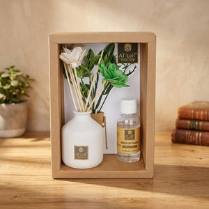 Gift Set with <b>Diffuser</b> <b>Bottle</b> <b>Reed</b> <b>Diffuser</b> Decorative Plant Home Wedding Decoration - Product Image 3