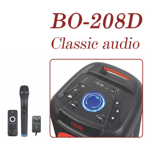 Đôi 8 inch Hot Bán thời trang hoạt động <span class=keywords><strong>Feiyang</strong></span> không dây DJ Disco xách tay phổ biến âm nhạc sân khấu Xe đẩy Loa - Product Image 2