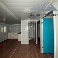 Maison de conteneur extensible moderne Wayon, maison d'hôtes préfabriquée à 2 chambres pour complexe hôtelier