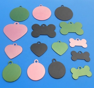 De alta calidad de oro de la flor en forma de logotipo en blanco latón Etiqueta de perro - Product Image 3