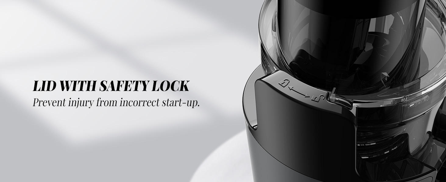 GDOR Kaltpress-Entsafter Mit 89 Mm Einfüllschacht - Langsamer Entsafter Für Hohe Saftausbeute