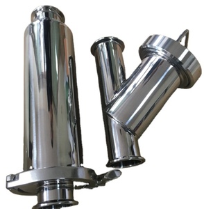 Vệ Sinh Thép Không Gỉ DIN/3A/Tin Nhắn SMS Y-Loại Lọc/Bộ Lọc Với Tri Kẹp Ferrule Kết Nối - Product Image 4