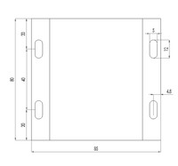 Caja Eléctrica de Aluminio Extruido para Montaje en Pared, Diseño Dividido, Anodizado, con Clasificación IP54, para PCB y Electrónica