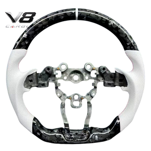 Volante de Fibra de Carbono Real V8carbon para <span class=keywords><strong>Abarth</strong></span> <span class=keywords><strong>124</strong></span> <span class=keywords><strong>Spider</strong></span> 348, Accesorios para Automóviles, Modificación de Piezas de Auto, Estilo Deportivo de Carreras, Personalizado - Product Image 4