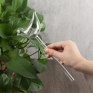 56H ग्रीन प्लांट्स लेज़ी मैन ऑटोमैटिक वॉटरर क्रिएटिव एनिमल बर्ड मशरूम ग्लास वॉटरर ड्रिप और इन्फिल्ट्रेशन डिवाइस - Product Image 2