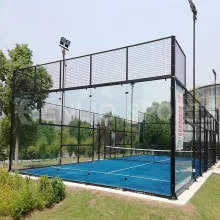 Campo da <span class=keywords><strong>Padel</strong></span> Panoramico Enlio in Vendita, per Interni/Esterni, Zincato a Caldo, Erba Artificiale ad Alta Densità, Luci LED - Product Image 3