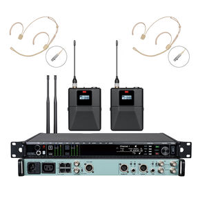 Micrófono Inalámbrico de Mano de Doble Canal UHF de Alta Calidad EIF AD4D-3, Micrófono XLR de Metal con Cancelación de Ruido, Portátil para Presentaciones - Product Image 4