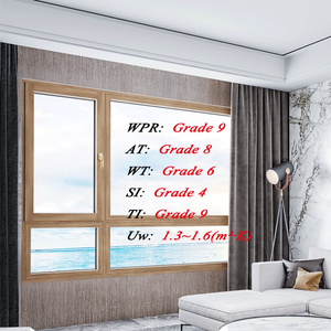 <span class=keywords><strong>Ventanas</strong></span> de Madera Revestidas de Aluminio con Drenaje Oculto Estándar Estadounidense 2025 de Huasin Wholesale Custom - Product Image 1