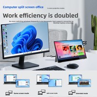 Moniteur portable tactile IPS Sanjiada 10,5 pouces 16:10, extension d'écran pour ordinateur portable, affichage miroir pour téléphone, pour le bureau et le divertissement
