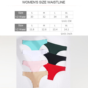 Calzoncillos de media cadera y cintura baja, <span class=keywords><strong>tangas</strong></span> de nailon <span class=keywords><strong>con</strong></span> calzoncillos de media cadera de seda helada, bragas <span class=keywords><strong>desnudas</strong></span> sexis para mujer - Product Image 4
