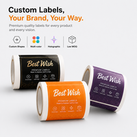 Étiquettes personnalisées pour entreprises : autocollants imperméables à motifs de dessins animés, impression de logos, feuilles d'autocollants en vinyle holographique découpés sur mesure