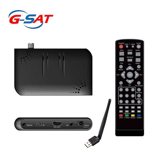 Customizable DVB T2 Satellite TV Receiver WIFI Dongle H.264 Optional Free HD Terrestrial Set-Top Box Free Digital TV Receiver