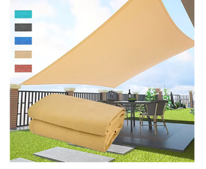 Voile d'ombrage solaire robuste pour extérieur, en HDPE, PE, <span class=keywords><strong>toile</strong></span> de polyester non enduite, rectangulaire ou triangulaire - Product Image 1