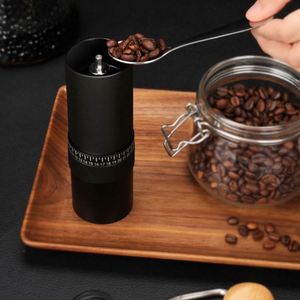 Stainless Steel 6 Starts Conical Burr Core External Regulation Hand Portable Bean <b>Mini</b> Manual Coffee <b>Grinder</b> - Product Image 2