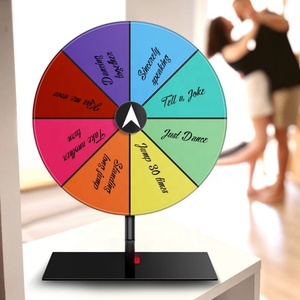 Ruleta de la Fortuna de Acrílico para Fiestas, Plataforma Giratoria para Sorteos, Máquina de Lotería de Mesa, Divertida Ruleta para Ganadores - Product Image 1