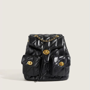 Bolso de mujer elegante y compacto con múltiples bolsillos y patrón de Diamantes Azul claro - Product Image 2