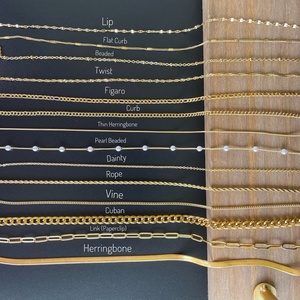 Cadena de Acero Inoxidable Plateado de Eslabones Planos de Alto Brillo, Estilo Cubano Figaro Curb, con Cierre de Langosta, Gargantilla Elegante, Joyería de Cadenas para Raperos Hip Hop - Product Image 5