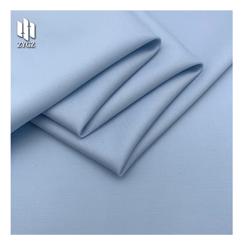 Ultra-fine Elastic Twill Fabric 37% T 25% V 3% SP 35% Natural Fiber Wrinkle Resistant Shirt Skirt Uniform Dress Wholesale Boys