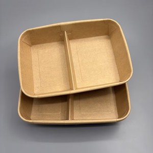 Tazón de Sopa de Fideos de Papel Kraft Ecológico, Resistente al Calor, Cuadrado, para Restaurante, Venta al Por Mayor de Fábrica - Product Image 4
