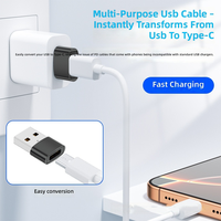 Adaptateur de téléphone OTG Type-C vers USB 3.1, chargeur de tablette, convertisseur de câble de données PD, charge rapide, tout neuf, en cuivre