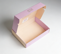 Vente en gros de papier ondulé écologique du Fujian, impression de logo personnalisée, emballage cadeau, transport, soins de la peau/beauté/tissus