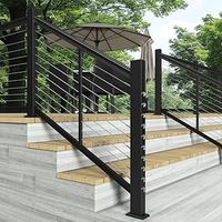 Prima Modern Invisible Grille Wire Cable Railing Safety Balustrade for High Rise Building Balcony Rail