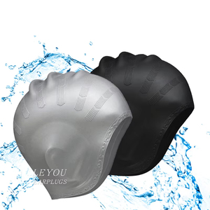 Bonnet de bain en silicone haut de gamme, très élastique, avec protection pour les oreilles, confortable et efficace pour empêcher l'entrée de l'eau - Product Image 2