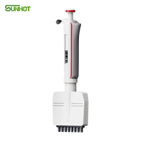 Pipette multicanal Sunhot Mi-Pette nouvelle génération, colorée, entièrement autoclavable, 8 canaux, réglable, en plastique médical, pour laboratoire