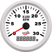 Tachometer GPS Tahan Air IP67 Baru 85mm 3000RPM dengan Instalasi Mudah untuk Mesin Diesel Kapal & Perahu
