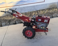 Petit motoculteur miniature, machine agricole à chenilles, moteur diesel refroidi à l'eau 180E/9HP, tracteur à deux roues à marche manuelle, prix Ouganda