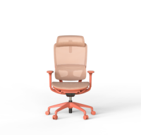 Chaise de bureau exécutive moderne à dossier moyen avec appui-tête réglable, accoudoirs, soutien lombaire ergonomique, mousse PU, pivotant à 360°, confort toute la journée